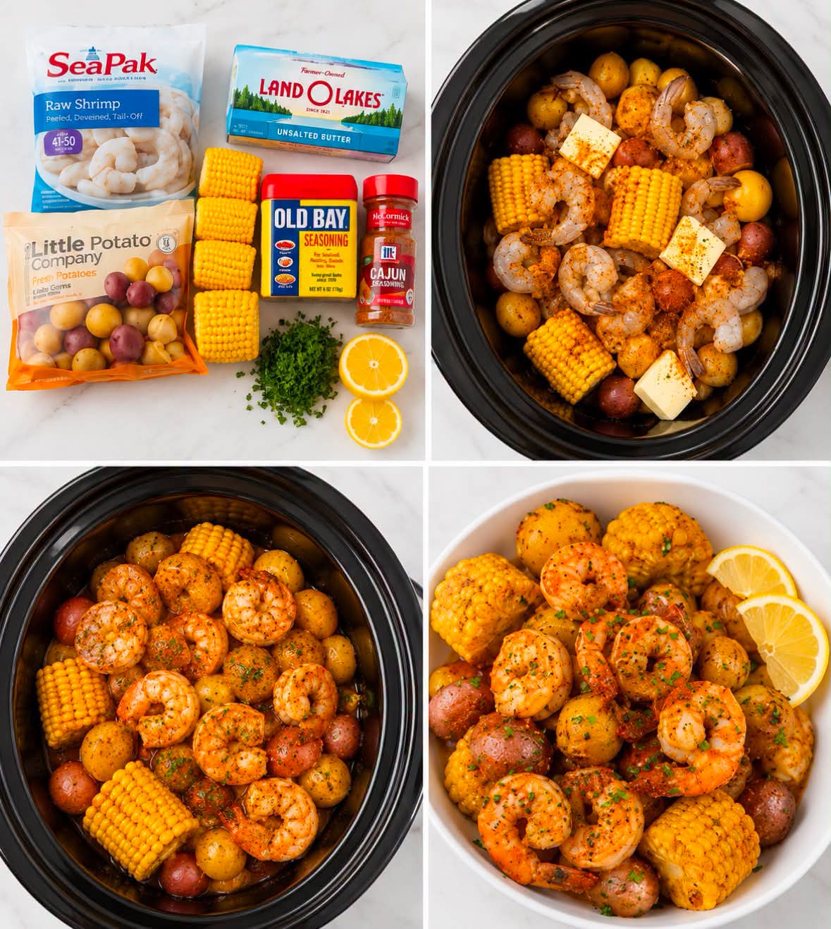 🍤🌽 Slow Cooker Cajun Shrimp Boil